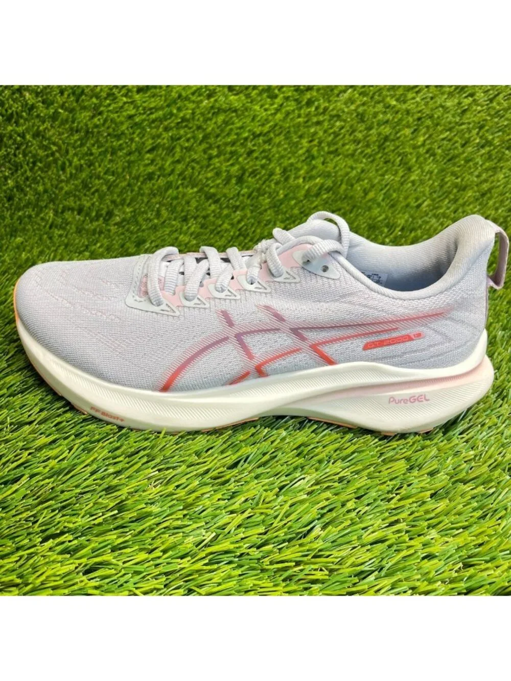Asics GT-2000 13 Womens Size 7 Gray Pink White Athletic Running Shoes Sneakers